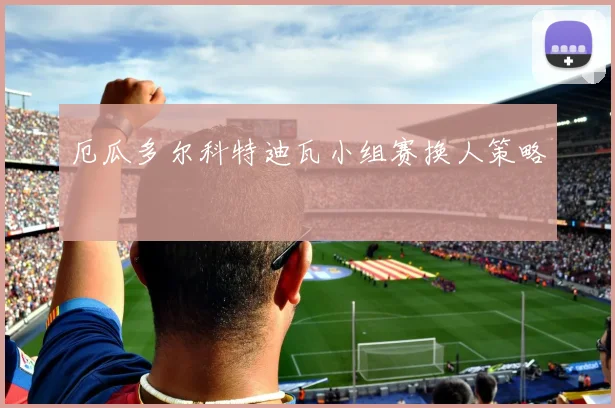 厄瓜多尔科特迪瓦小组赛换人策略